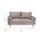 Flash Furniture Slate Gray Faux Linen Upholstered Tufted Loveseat IS-PL100-GY-GG - alternate 10
